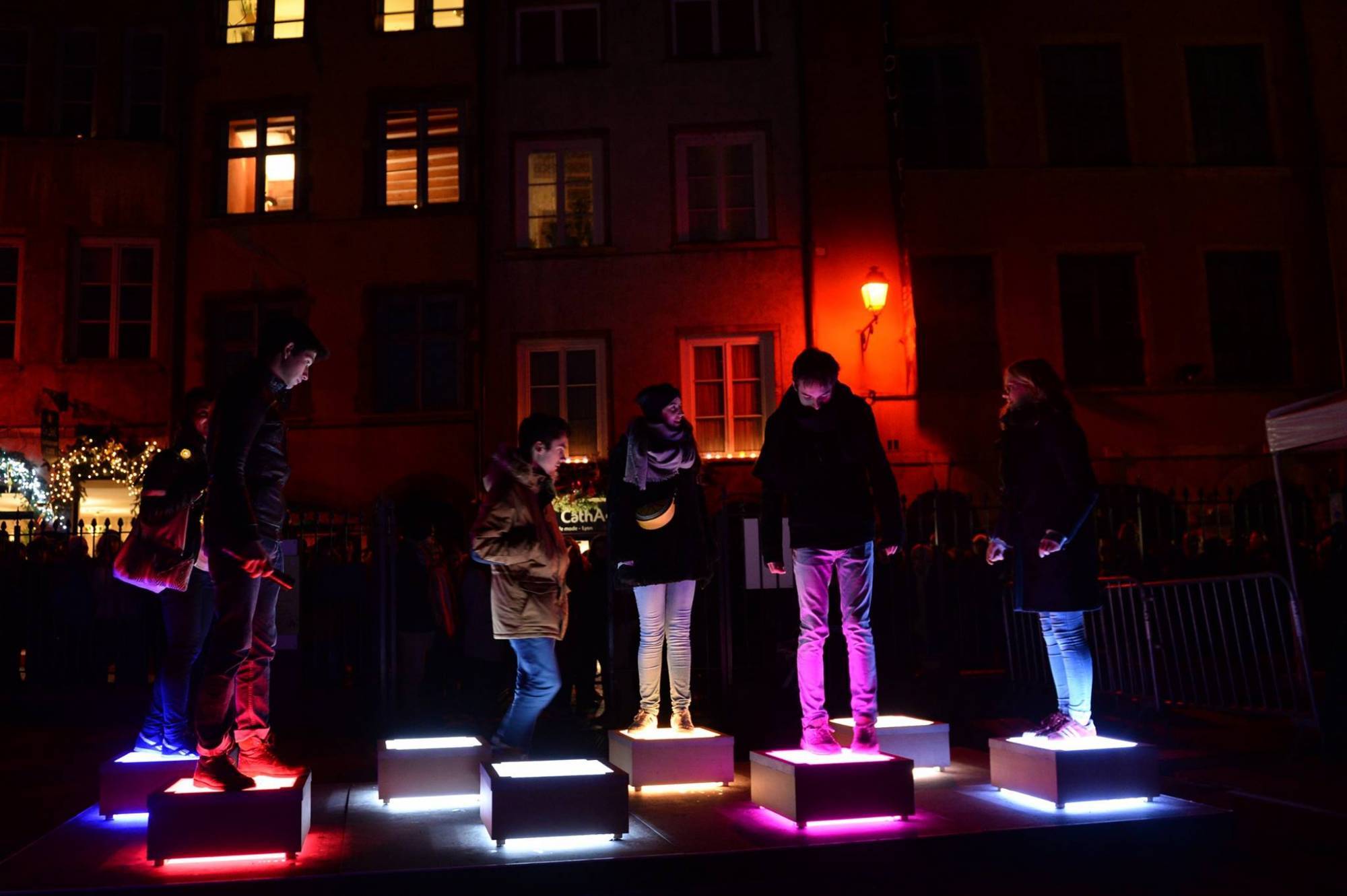 Lumière, son, vidéo et structure pour la fête des lumières 2017 à Lyon 