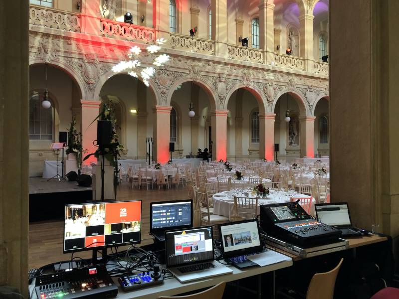 Prestataire régie vidéo pour prestation événementiel Palais de la Bourse de Lyon