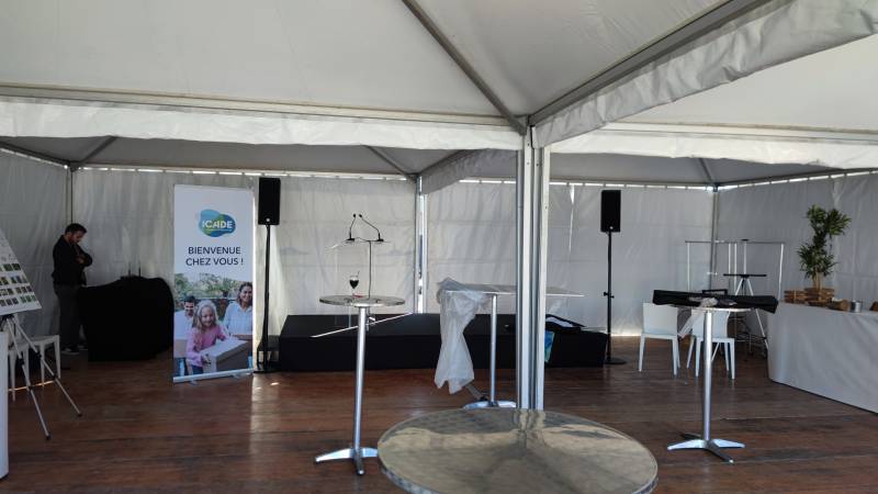 Location de sonorisation et micros pupitre pour une inauguration à Lyon
