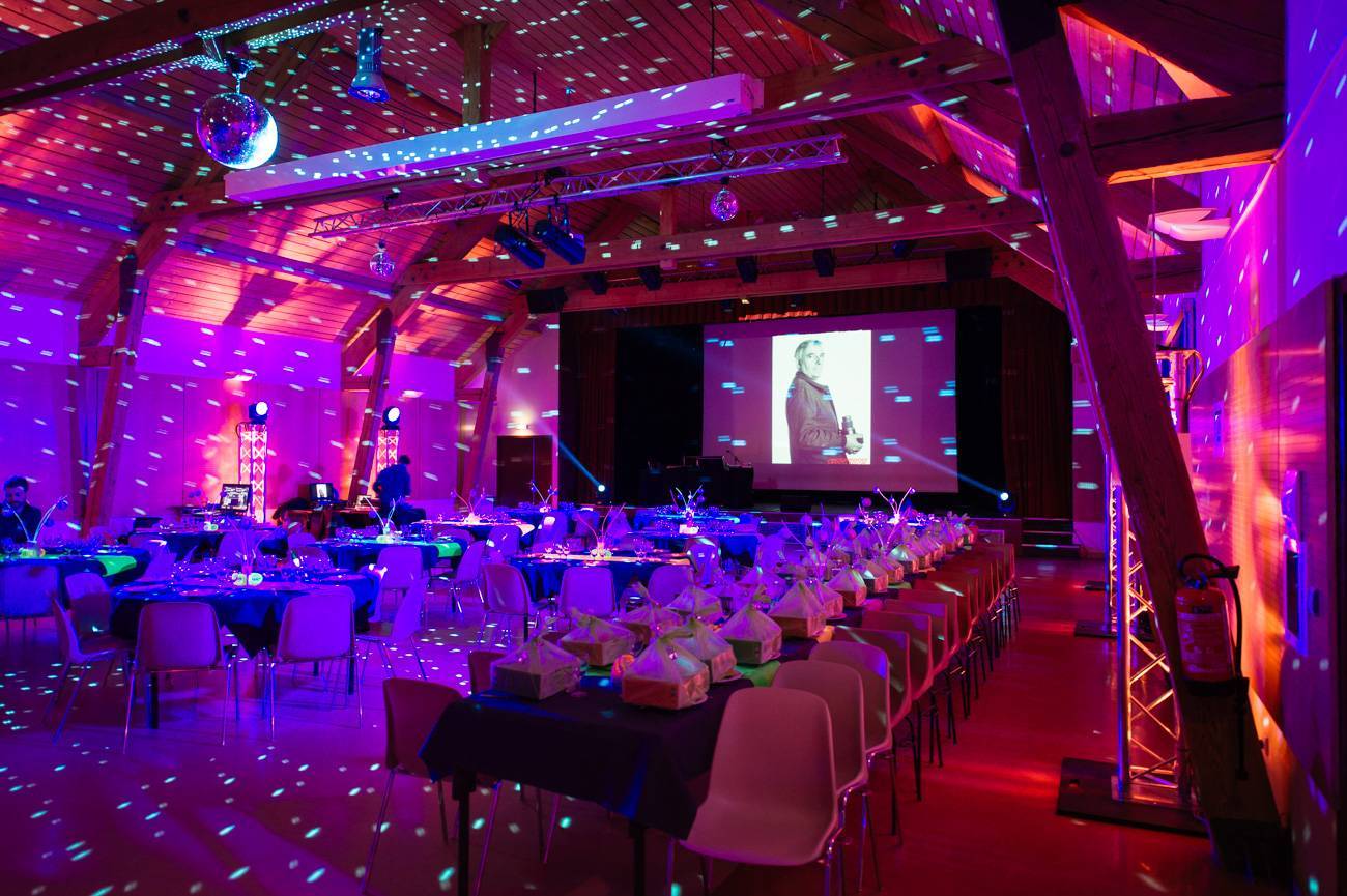 Effets lumière avec boule à facettes Lyon L&Db