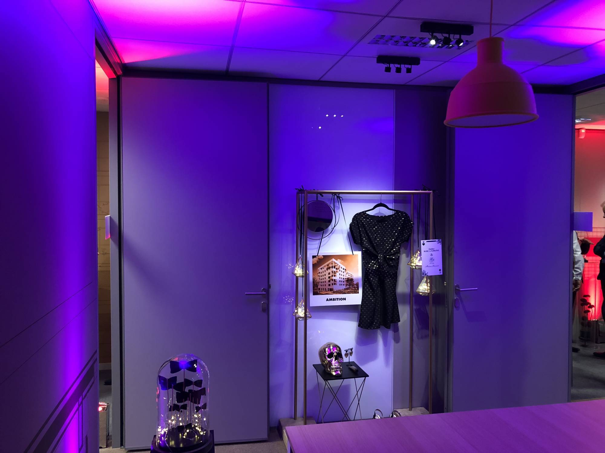 Location éclairage pour inauguration de bureaux à Lyon 3 L&Db