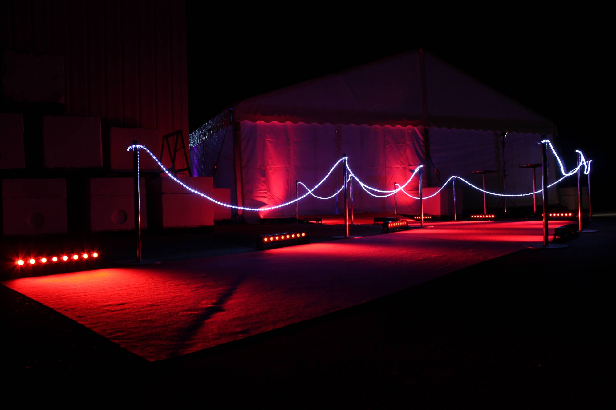 Location projecteur à LED autonomes Lyon