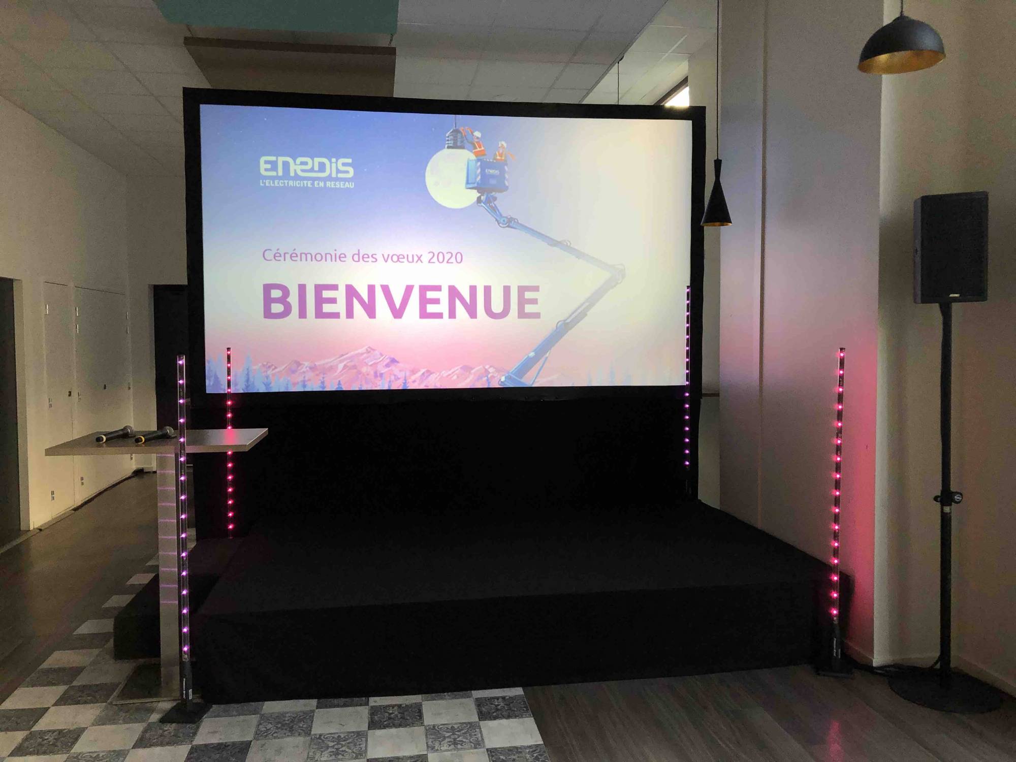 location écran 3x2m 16/9 Lyon