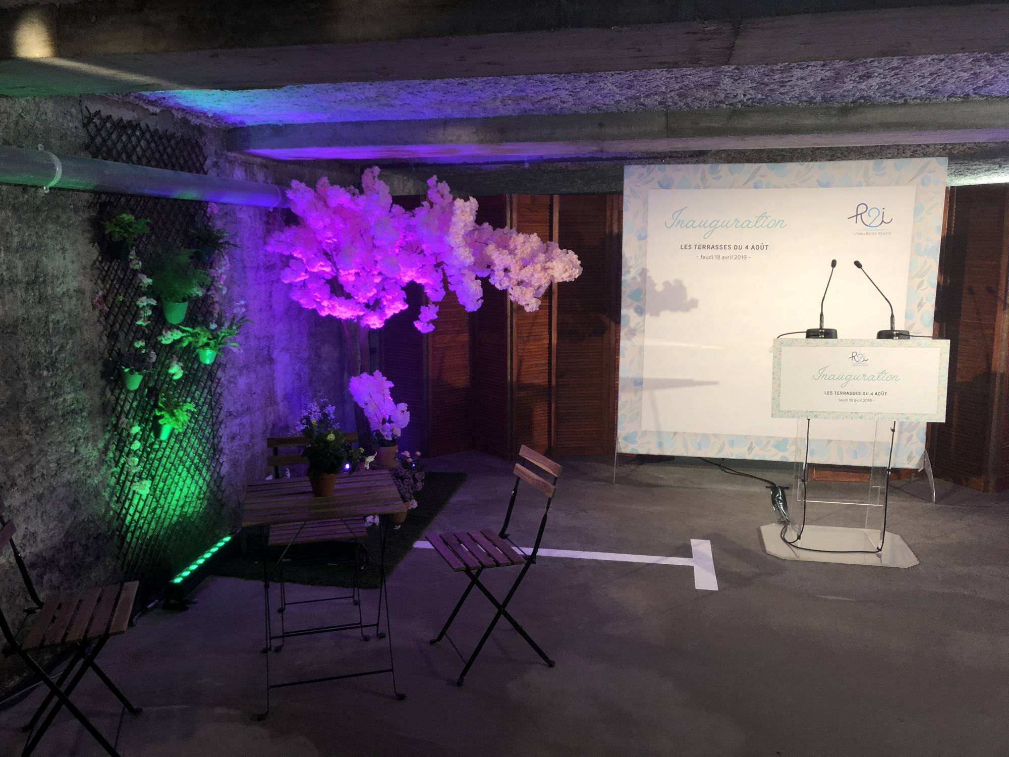 Location micro pupitre pour inauguration L&Db Lyon