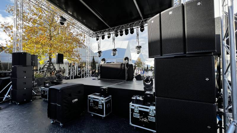 Location sonorisation APS de CODA Audio pour un concert