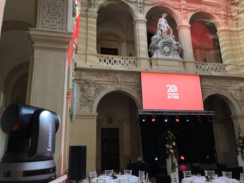 Prestation avec caméras tourelles pour événement à Lyon