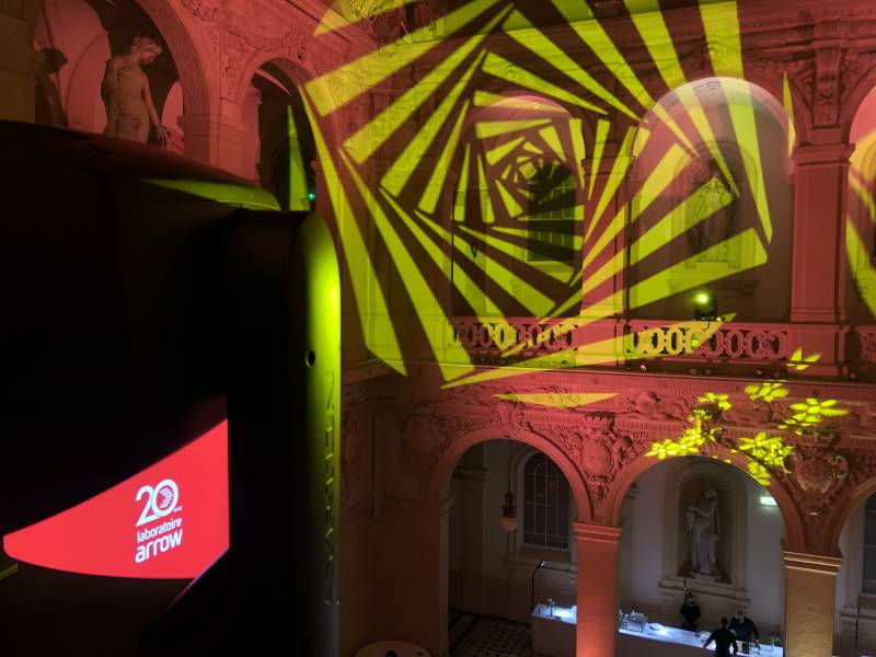 Location de projecteurs Lyres Gibli pour inauguration à Lyon