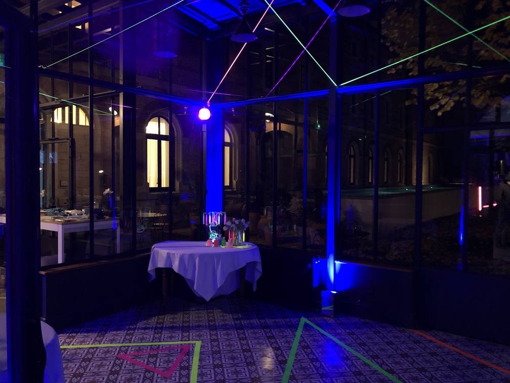 Installation de projecteurs pour un événement à Fourvière Hôtel Lyon