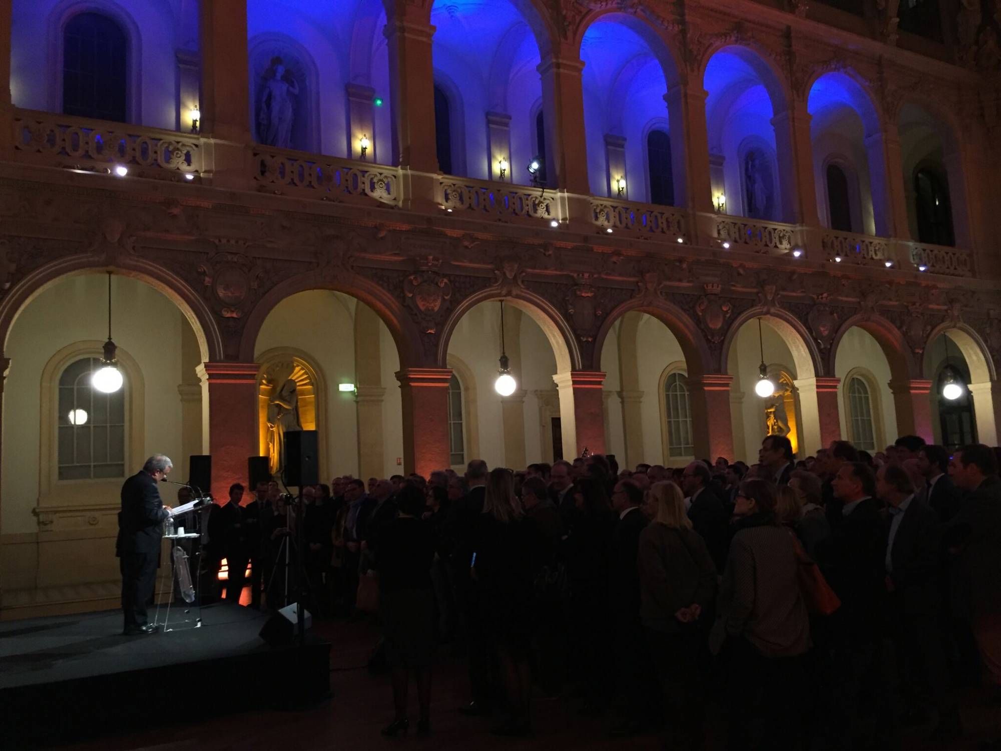 Sonorisation pour discours des voeux du président de la CCI à Lyon