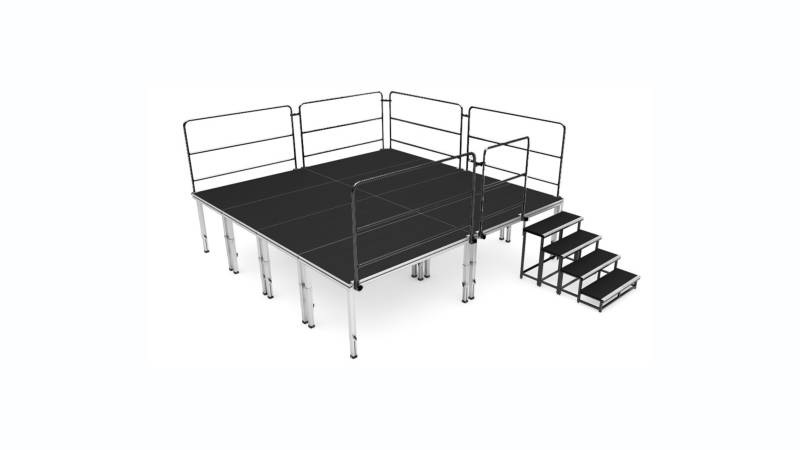 Location scène avec garde-corps sécurisée à Lyon