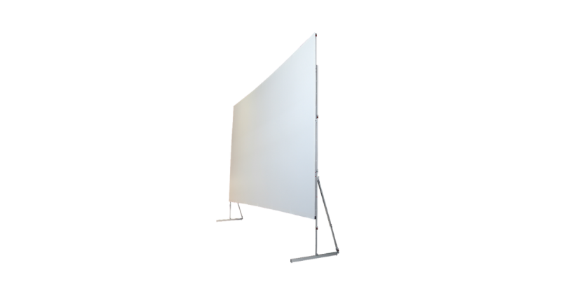 Location écran de projection valise 345x203 cm 16/9 Oray avec toile blanche matte et cadre en aluminium à Lyon